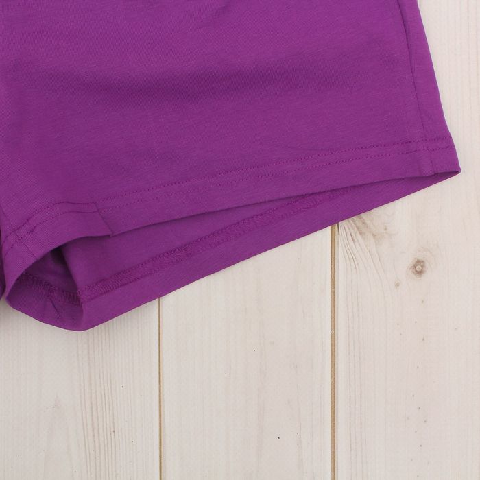 Комплект женский (футболка, шорты) 8829 цвет фиолетовый, р-р 50