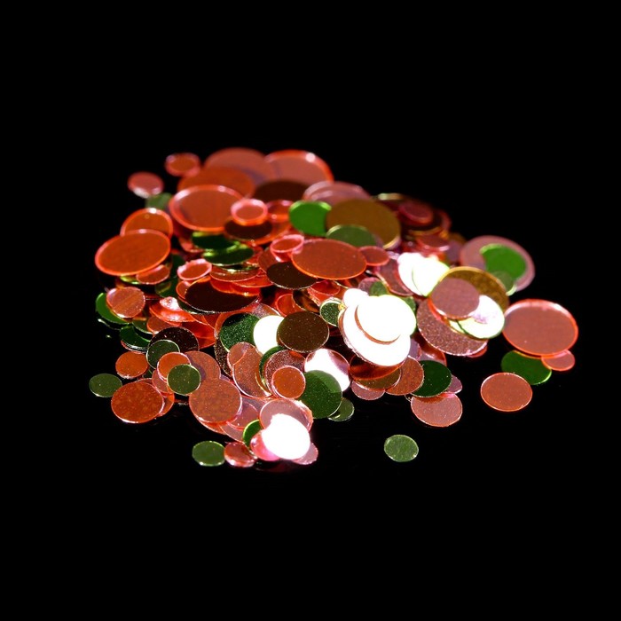 Камифубуки для декора ногтей, 1гр, цвет красный/зелёный