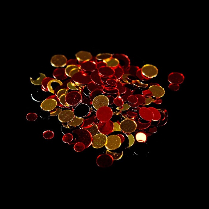 Камифубуки для декора ногтей, 1гр, цвет золотой/красный/чёрный