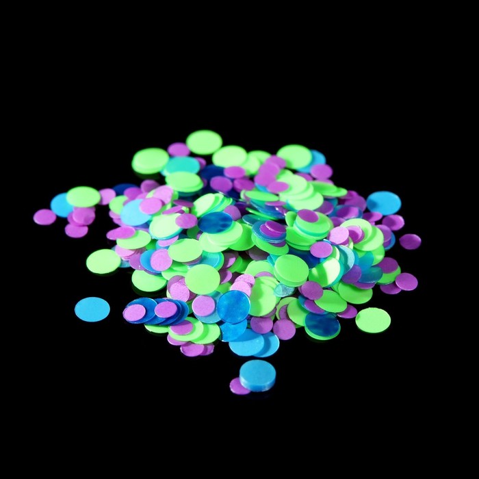 Камифубуки для декора ногтей, 1гр, цвет синий/зелёный/фиолетовый