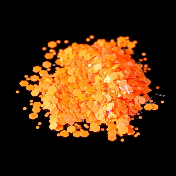 Камифубуки для декора ногтей, 1гр, цвет оранжевый