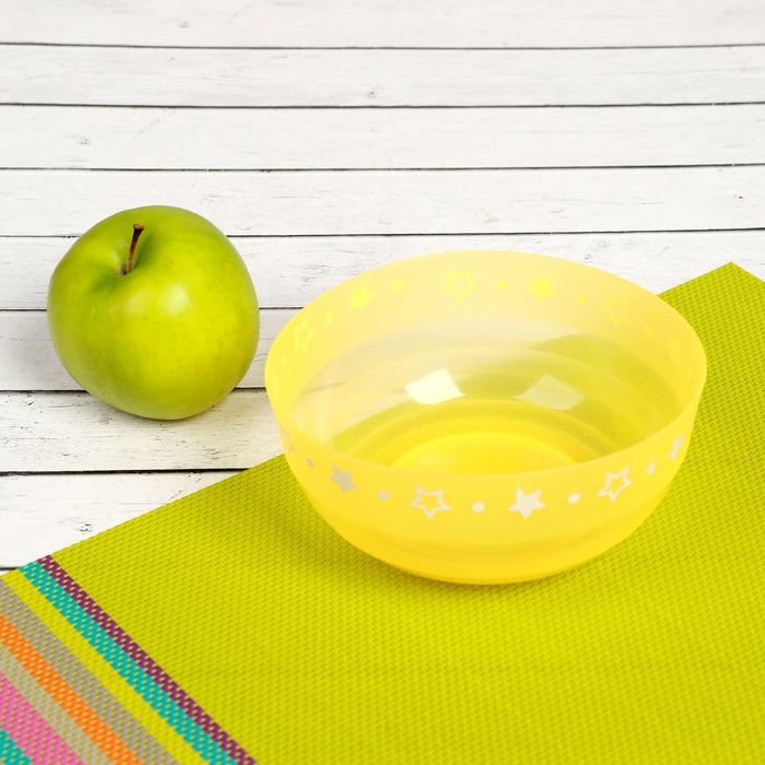 Набор детских мисок «Звёздочки», 400 мл, 4 шт., цвета МИКС