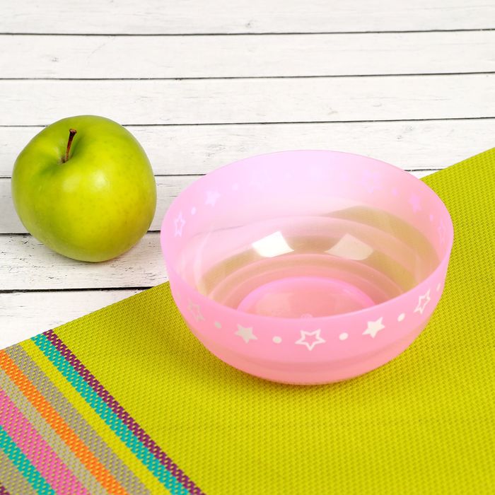 Набор детских мисок «Звёздочки», 400 мл, 4 шт., цвета МИКС