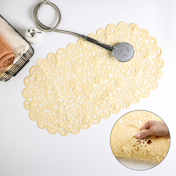 SPA-коврик для ванны "Кружева" 68х37 см,