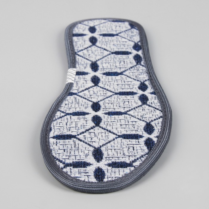 Стельки для обуви, окантовка, с ароматом лаванды, пара, 39 р-р, цвет серый