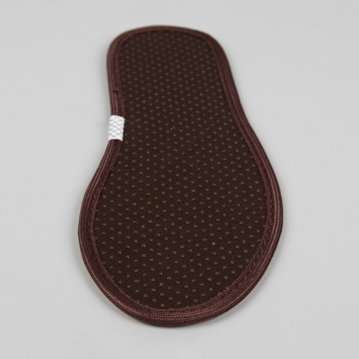 Стельки массажные, ароматизированные, окантовка, пара, 39р-р, цвет чёрный