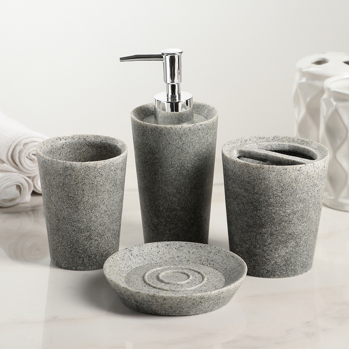 Набор аксессуаров для ванной комнаты, 4 предмета "Витторио"