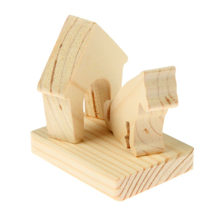 Заготовка для творчества "Собачка с будкой" 8см