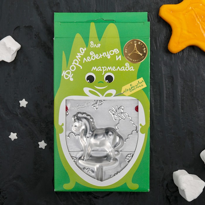 Набор для приготовления леденцов и мармелада "Лошадка", цвет МИКС