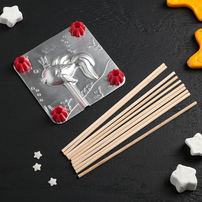 Набор "Рыбка" для приготовления леденцов и мармелада, цвет МИКС