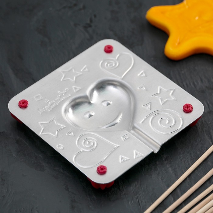 Набор для приготовления леденцов и мармелада "Сердечко", цвет МИКС