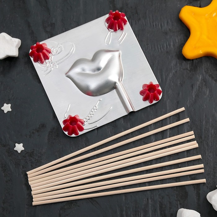 Набор для приготовления леденцов и мармелада "Губы", цвет МИКС