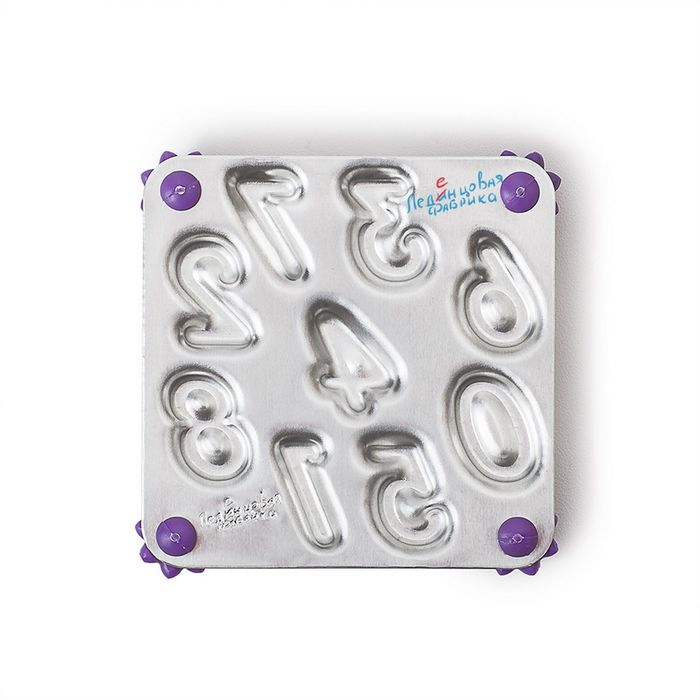 Форма для приготовления мармелада "Цифры", цвет МИКС