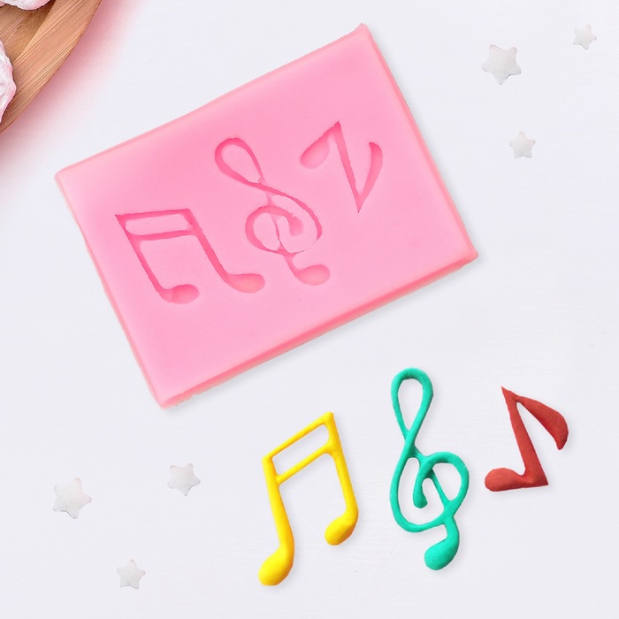 Молд 5,7х4,2 см "Ноты"