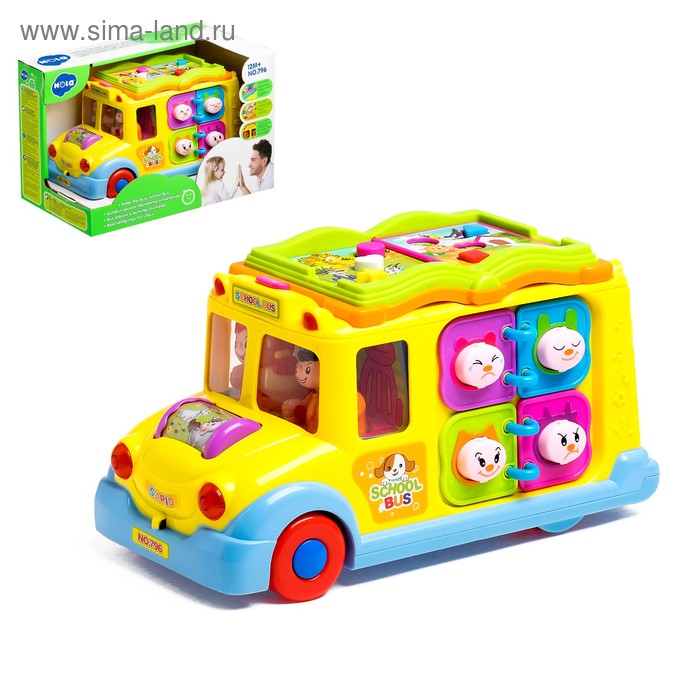   Сима-Ленд Развивающая игрушка «Автобус», световой и звуковой эффект
