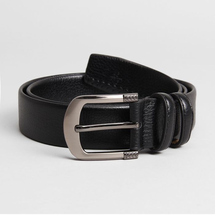 Ремень мужской, ширина 3.5 см, винт, пряжка металл, цвет чёрный