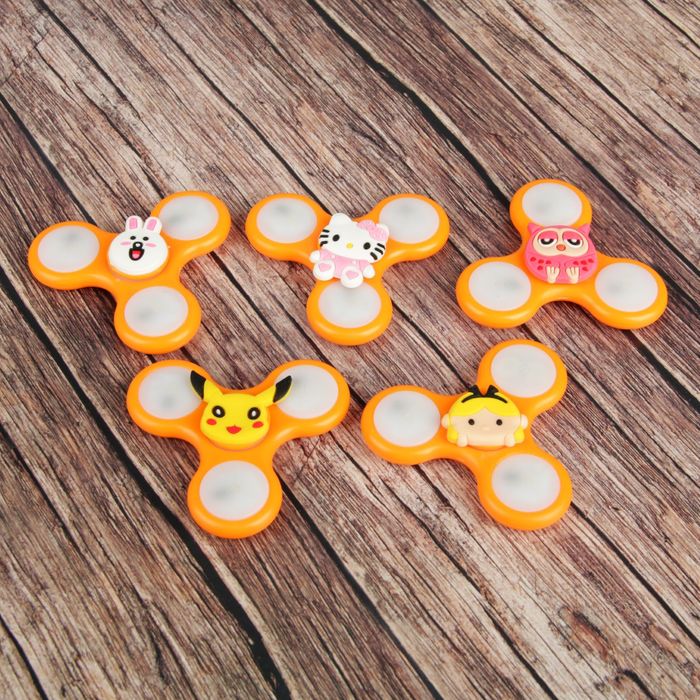 Спиннер-вертушка "Happy", светящийся, микс