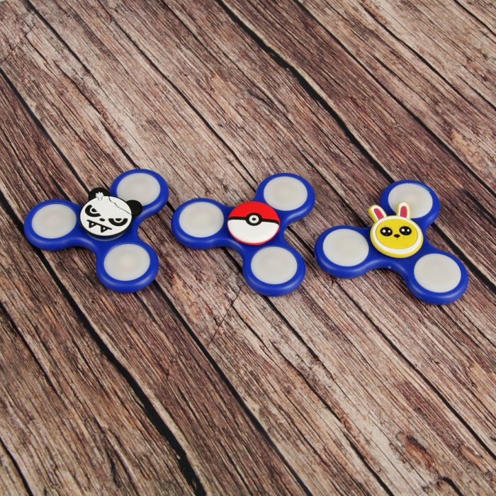 Спиннер-вертушка "Happy", светящийся, микс