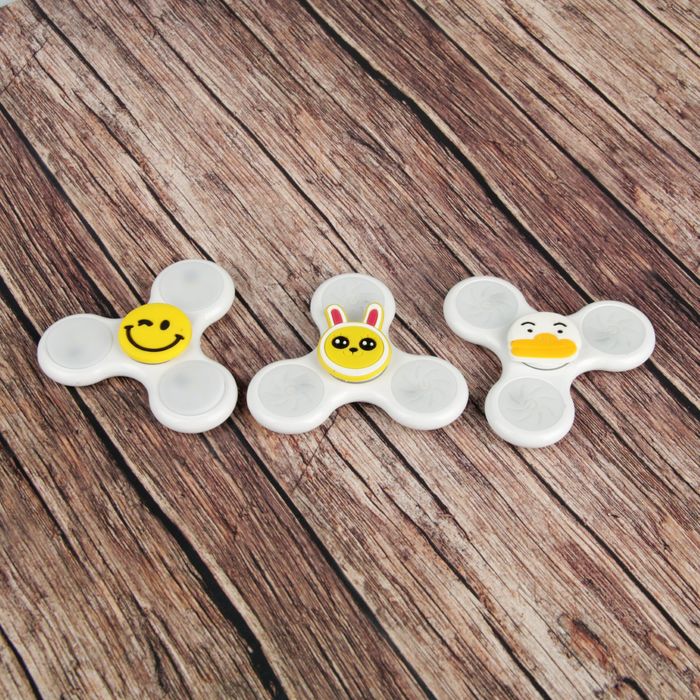 Спиннер-вертушка "Happy", светящийся, микс