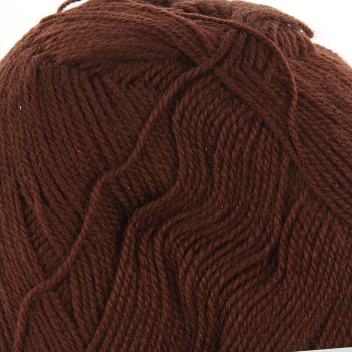 Пряжа "Кроссбред Бразилии" 50%меринос.шерсть, 50% акрил 500м/100гр (17-Шоколад)