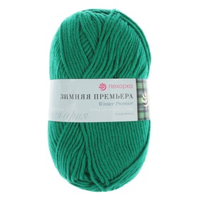 

Пряжа "Зимняя премьера" 50%меринос.шерсть, 50% акрил объёмный 150м/100гр (742-Бильярд)