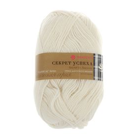 

Пряжа "Секрет успеха" 100% шерсть 250м/100гр (01-Белый)