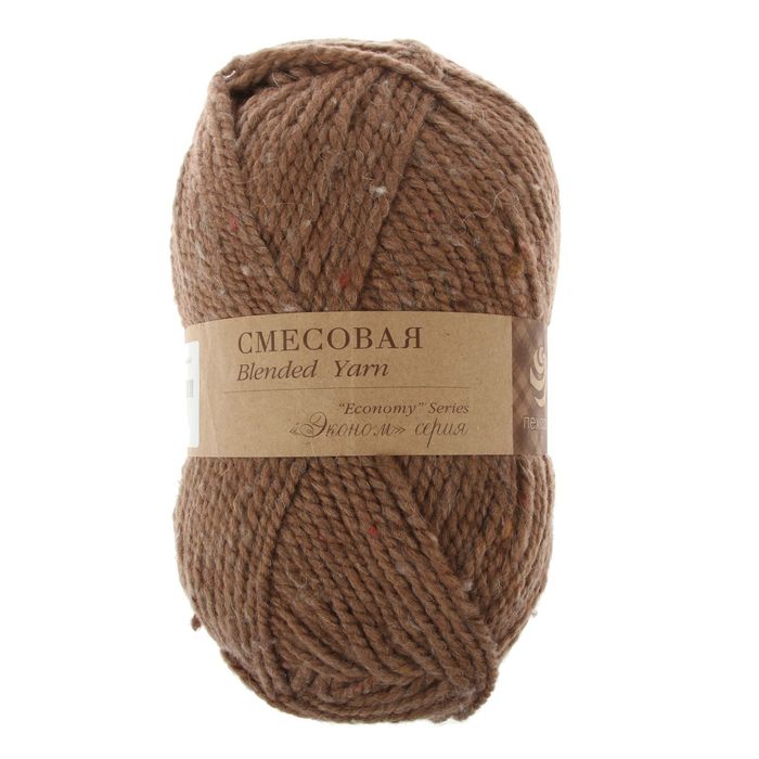 Пряжа "Смесовая" 30% шерсть, 70% акрил 200м/200гр (165-Т.бежевый)