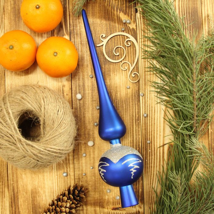 Наконечник пластик 27,5 см метель синий