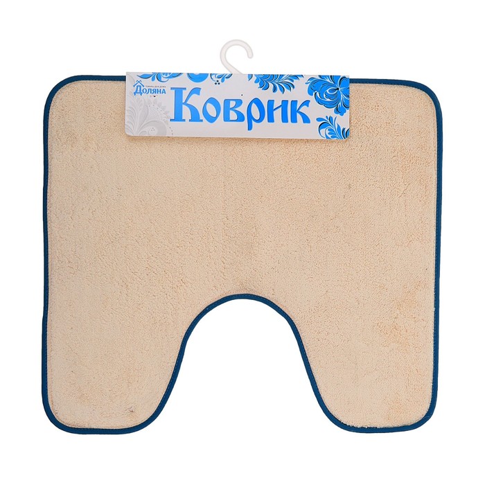 Коврик для ванной и туалета, цвет бежевый