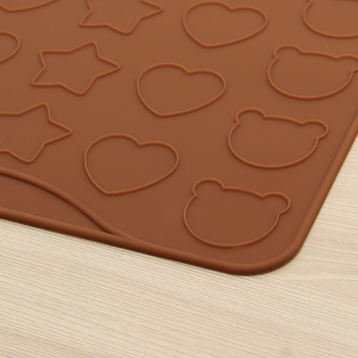 Коврик для макаронс 29х29 см "Лунопарк", ячейка 3,8х3,4 см, цвета МИКС