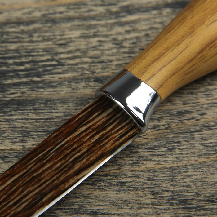 Нож с антиналипающим покрытием "Дерево" лезвие 12,5 см, цвета МИКС