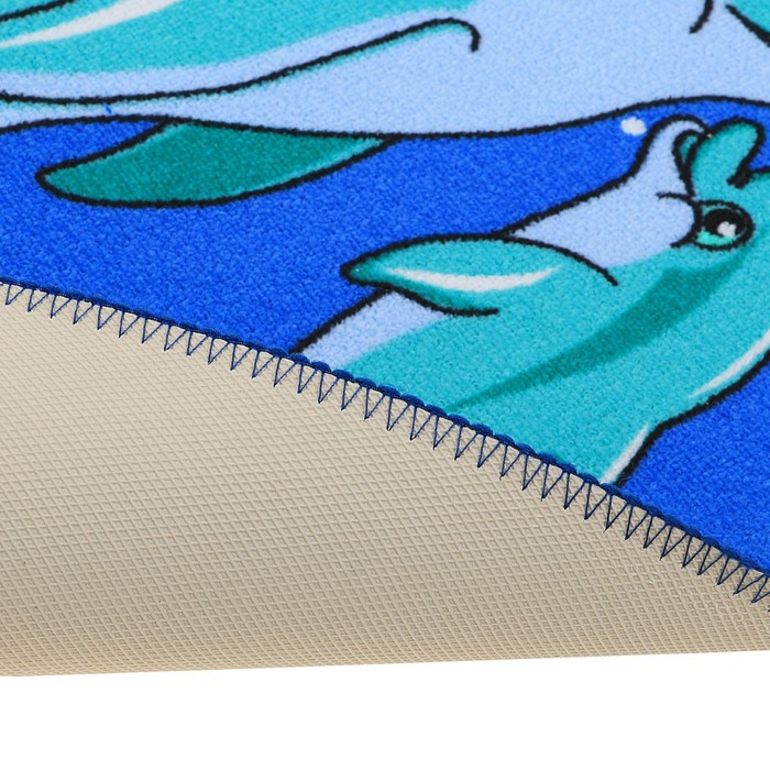 Набор ковриков для ванной и туалета "Подводный мир" 2 шт, цвет МИКС