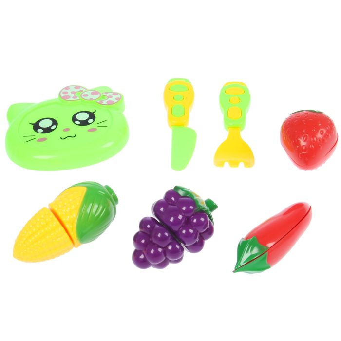 Набор продуктов для нарезки "Учимся готовить-4", 6 предметов с доской