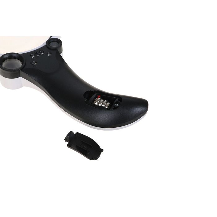 Лупа 2.5х d=8.5х, 25х d=2 см (2 шт.), 55x d=1 см TH-600600CH, ручка изгиб, LED, 11х22 см