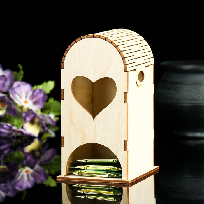 Чайный домик с мягкой крышей "Сердце"