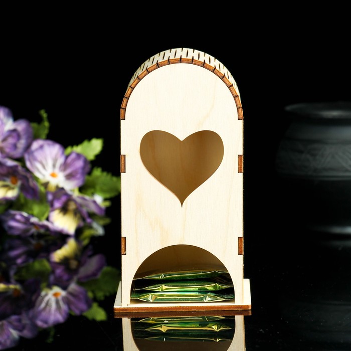 Чайный домик с мягкой крышей "Сердце"