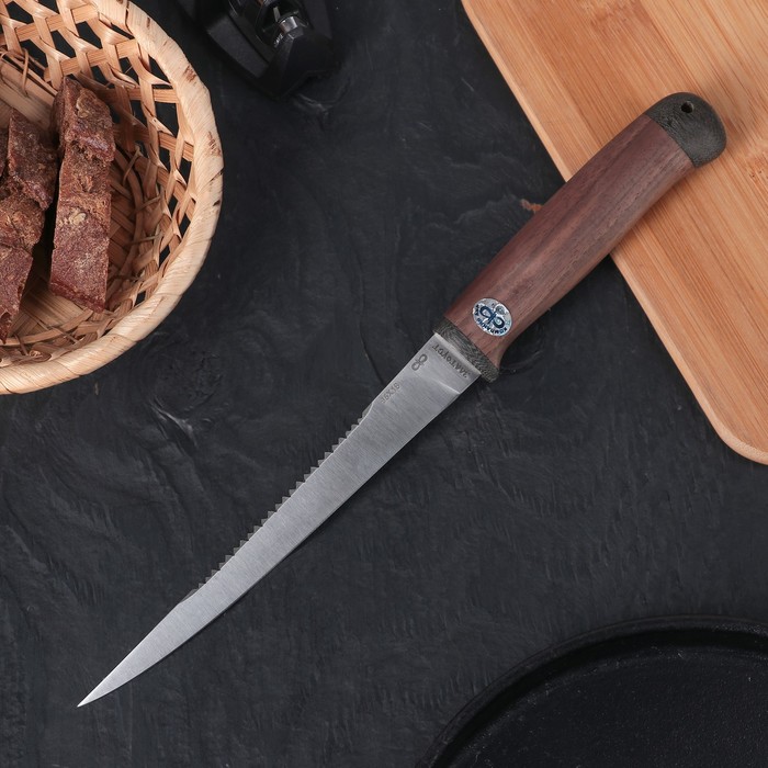 Нож разделочный "Белуга", деревянная рукоятка, 95х18