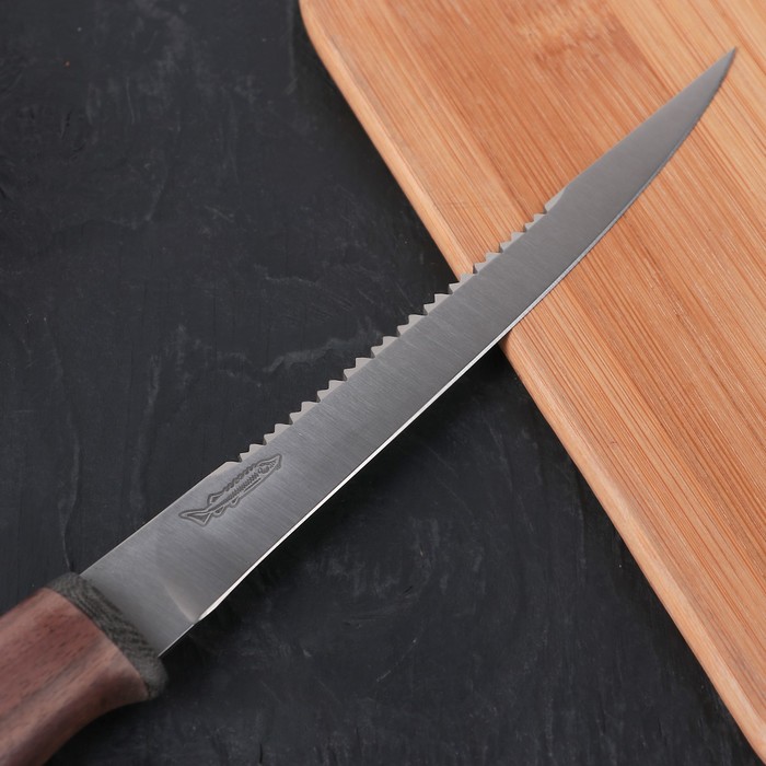 Нож разделочный "Белуга", деревянная рукоятка, 95х18