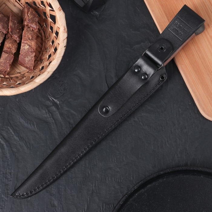 Нож разделочный "Белуга", деревянная рукоятка, 95х18