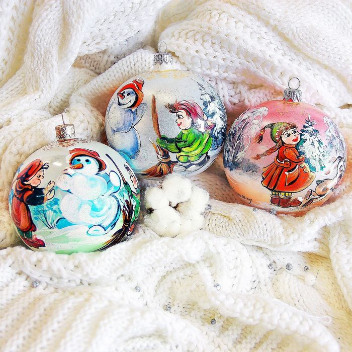 Шар "Зимние гуляния" микс