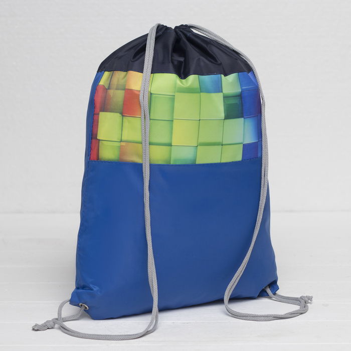 Мешок для обуви на шнурке, 1 отдел, МИКС