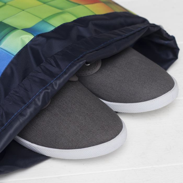 Мешок для обуви на шнурке, 1 отдел, МИКС