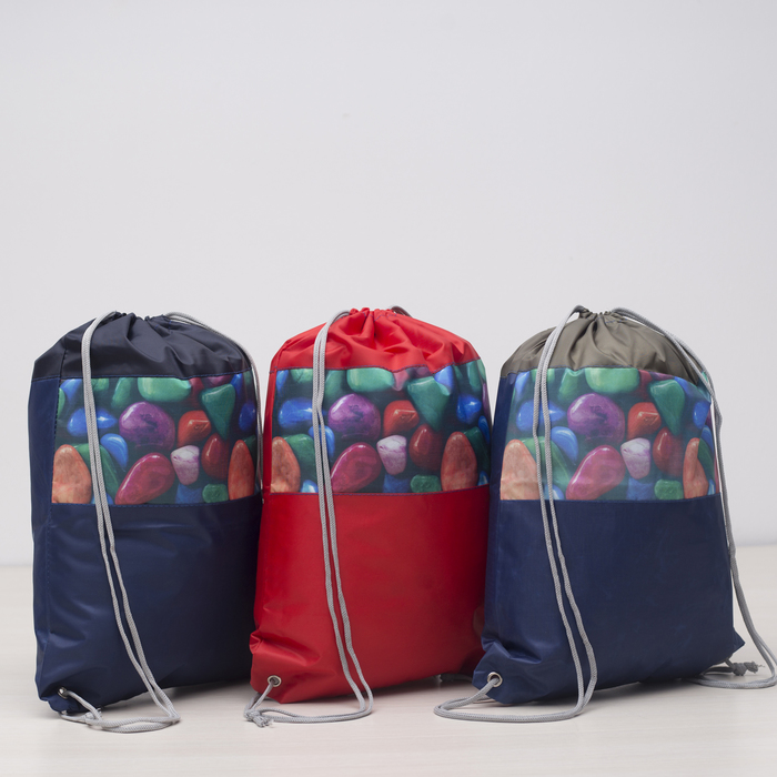 Мешок для обуви на шнурке, 1 отдел, МИКС