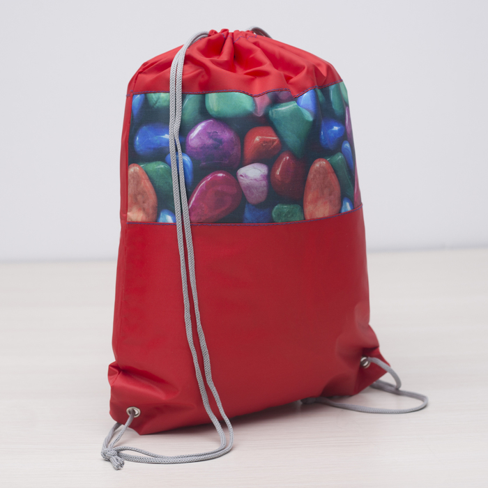 Мешок для обуви на шнурке, 1 отдел, МИКС