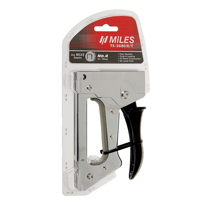 Степлер мебельный Miles, 6-10 мм, тип скоб 140, металлический корпус
