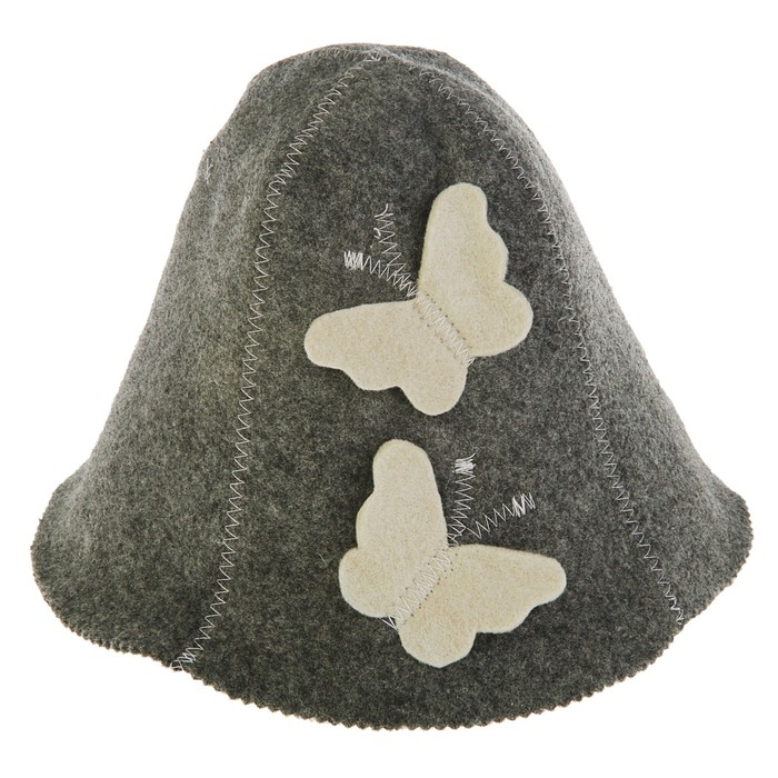 Банная шапка «Колокольчик» с аппликацией (эконом)