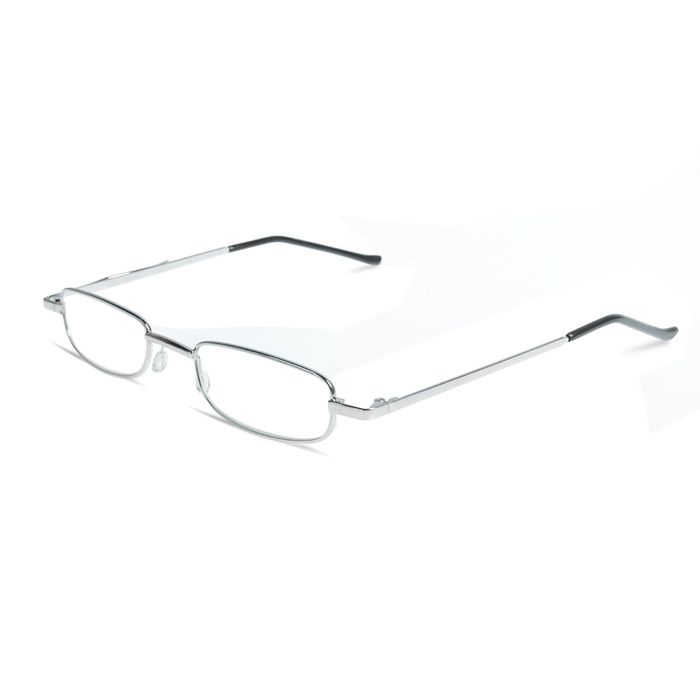 Очки "Овальные" классические обрезные, оправа металл, линза пластик, неотгибающаяся дужка, цвет МИКС +1