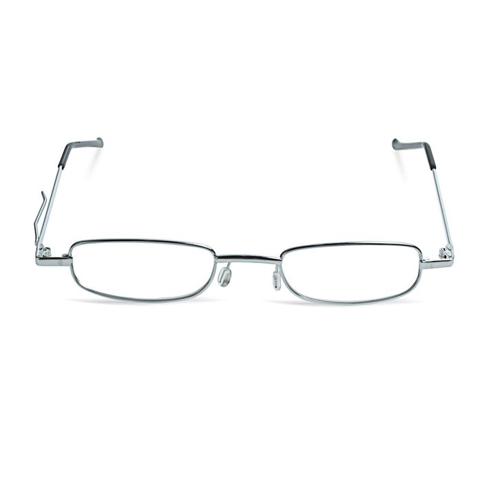 Очки "Овальные" классические обрезные, оправа металл, линза пластик, неотгибающаяся дужка, цвет МИКС +1