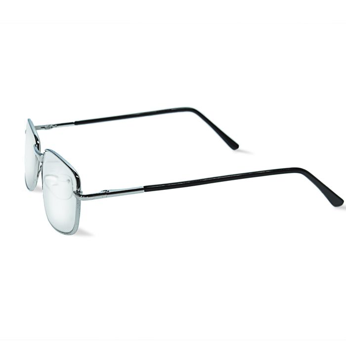 Очки "Прямоугольные" классические, оправа металл, линза пластик, отгибающаяся дужка, цвет МИКС -2,25