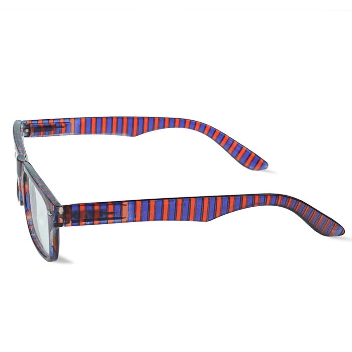 Очки "Прямоугольные" весёлые, оправа пластик, линза пластик, отгибающаяся дужка на пружинке, цвет МИКС -2